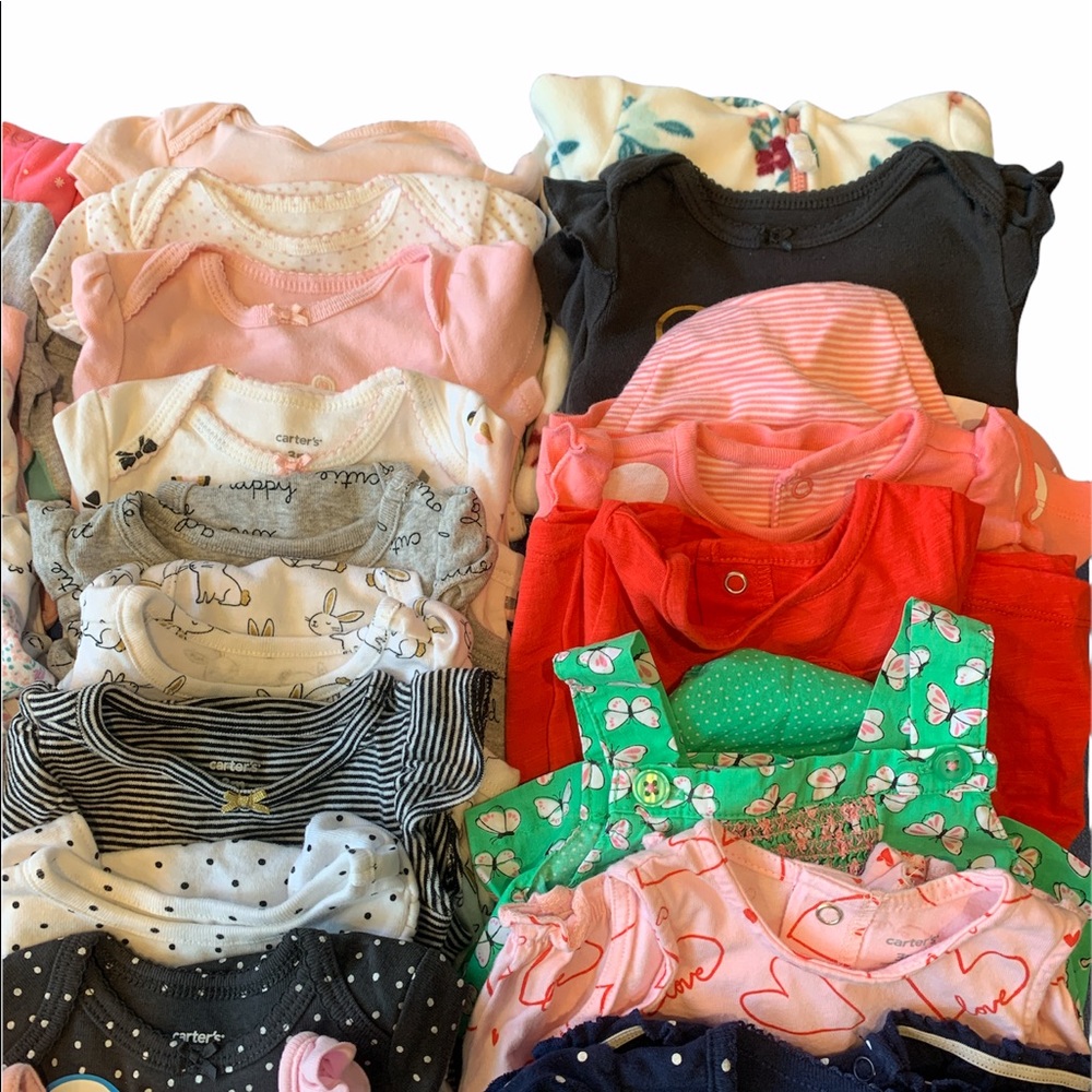 Carter’s Baby Girl 56 Piece Bundle Size 3 Months - Picture 4 of 12